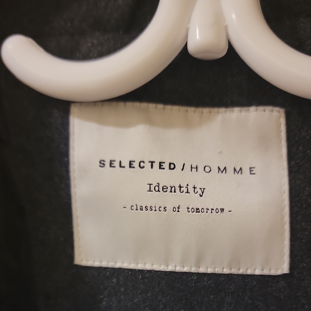 Selected/Homme Identity Charcoal Peacoat for Men - Picture 3 of 5